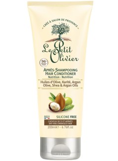 Vyživující kondicionér pro suché a poškozené vlasy Le Petit Olivier (olivový, bambucký a arganový olej)