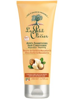 Regenerační kondicionér pro suché a kudrnaté vlasy Le Petit Olivier (bambucké máslo a makadamový olej)
