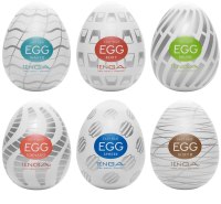 Masturbační vajíčka: Výhodné balení masturbátorů pro muže TENGA Egg Standard (6 ks)