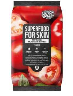 Čisticí ubrousky na obličej Farmskin Superfood For Skin (rajče, 25 ks)