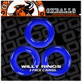 Sada erekčních kroužků Willy (3 ks)