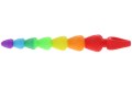 Silikonové anální kuličky Rainbow Heart