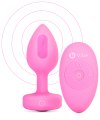 Vibrační anální kolík se srdíčkem Pink Topaz S/M (B-Vibe)