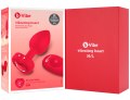 Vibrační anální kolík se srdíčkem B-Vibe Scarlet Ruby M/L