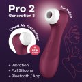 Pulzační a vibrační stimulátor klitorisu Satisfyer Pro 2 Generation 3 (Wine Red)