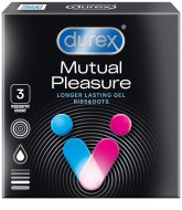 Kondomy na oddálení ejakulace: Kondomy Durex Mutual Pleasure (3 ks)
