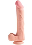 Realistická dilda: Realistické dildo s varlaty King Cock Plus Triple Density 12"