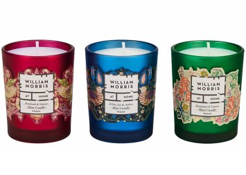 Sada vonných svíček William Morris At Home, 3x 55 g (Heathcote & Ivory)