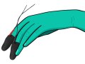 Silikonové návleky na prsty pro elektrosex Explorer (ElectraStim)