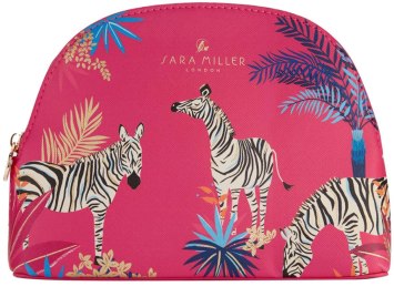 Střední kosmetická taška Tropical Zebras (Heathcote & Ivory)
