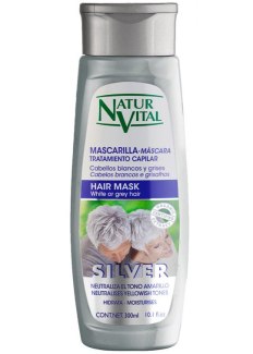 Maska na bílé a šedivé vlasy Silver (NaturVital)