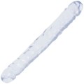 Oboustranné dildo Crystal Jellies 12" – transparentní