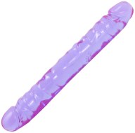 Dvojitá a oboustranná dilda: Oboustranné dildo Crystal Jellies 12" – fialové