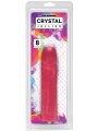 Dildo Crystal Jellies Classic Dong 8" – růžové