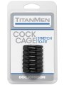 Erekční kroužek TitanMen Cock Cage Black – černý