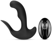 Stimulátory na masáž prostaty: Hřejivý unisex vibrátor s dálkovým ovladačem Black Jamba (FeelzToys)