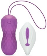 Vaginální i anální vibrační vajíčka: Vibrační a rotační vajíčko s dálkovým ovladačem + taštička Twisty (FeelzToys)
