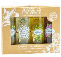 Kosmetické sady: Sada sprchových olejů, 4x 100 ml (Jeanne en Provence)