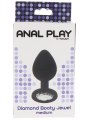 Silikonový anální kolík s čirým krystalem Anal Play Medium (TOYJOY)