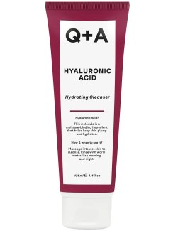 Hydratační čisticí gel na pleť s kyselinou hyaluronovou, 125 ml (Q+A)