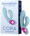 Pulzační vibrátor s králíčkem Cora Light Blue (FemmeFunn)