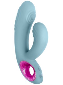 Pulzační vibrátor s králíčkem Cora Light Blue (FemmeFunn)