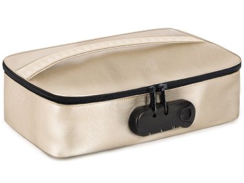 Uzamykatelný kufřík na erotické pomůcky Discreet Box Gold (Dorcel)