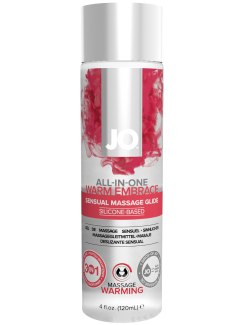 Hřejivý masážní gel All-in-One Warm Embrace, 120 ml (System JO)