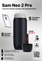 Interaktivní vibrační a sací hřejivý masturbátor Sam Neo 2 Pro (Svakom)