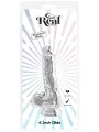 Realistické transparentní dildo s varlaty a přísavkou Get Real 6" (TOYJOY)