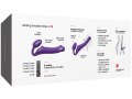 Tvarovatelný samodržící vibrační strapon Purple – velikost M (Strap-On-Me)