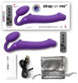 Tvarovatelný samodržící vibrační strapon Purple – velikost L (Strap-On-Me)