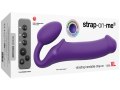 Tvarovatelný samodržící vibrační strapon Purple – velikost XL (Strap-On-Me)