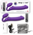 Tvarovatelný samodržící vibrační strapon Purple – velikost XL (Strap-On-Me)