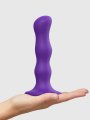 Dildo s pohyblivými kuličkami a přísavkou Purple – velikost M (Strap-On-Me)