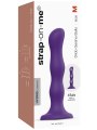 Dildo s pohyblivými kuličkami a přísavkou Purple – velikost M (Strap-On-Me)