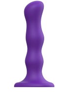 Dilda s přísavkou: Dildo s pohyblivými kuličkami a přísavkou Geisha Balls Purple – velikost M (Strap-On-Me)