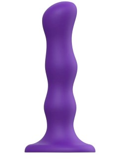 Dildo s pohyblivými kuličkami a přísavkou Purple – velikost M (Strap-On-Me)