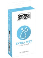 Klasické kondomy: Extra lubrikované kondomy Extra Wet - 12 ks (Secura)