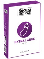 XL a XXL kondomy: XL kondomy Extra Large - 48 ks (Secura)