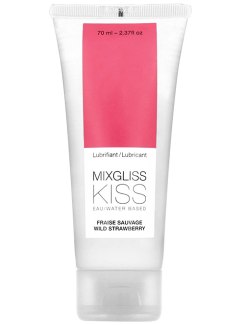 Lubrikační gel na vodní bázi KISS Wild Strawberry - 70 ml (MIXGLISS)