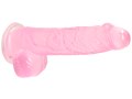 Růžové realistické dildo s varlaty a přísavkou RealRock 6" (SHOTS)