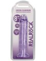 Fialové realistické dildo s přísavkou RealRock 8" (SHOTS)