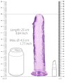 Fialové realistické dildo s přísavkou RealRock 9" (SHOTS)