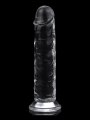 Transparentní realistické dildo s přísavkou Flawless Clear 7" (Lovetoy)