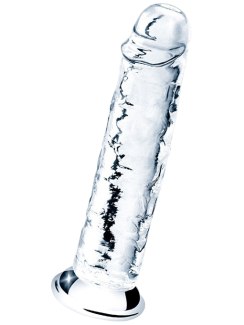 Transparentní realistické dildo s přísavkou Flawless Clear 7" (Lovetoy)