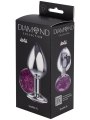 Anální šperk Diamond Purple Sparkle XL – fialová (Lola Games)