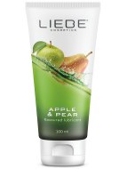 Lubrikační gely s příchutí, na orální sex: Vodní lubrikant s příchutí Apple & Pear – 100 ml (Liebe)