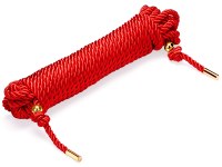 Bondage lana pro BDSM hrátky: Bondage lano Shibari Rope Red - 10 m (Liebe Seele)