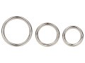 Set erekčních kroužků z kovu Silver Ring Set - 3 ks (California Exotic Novelties)